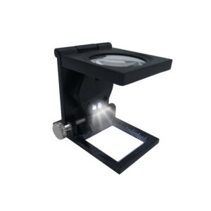 LUPA CUENTA HILOS METAL PESADO ALTA CALIDAD 2 LED (LUP10X)